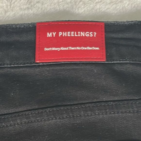 Pheelings Distressed Black Men’s Flare Stacked Jeans! Size 30 - Picture 5 of 8